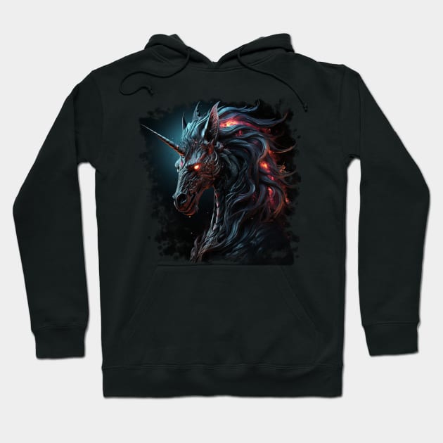 Dark Unicorn Hoodie by BloodRubyz